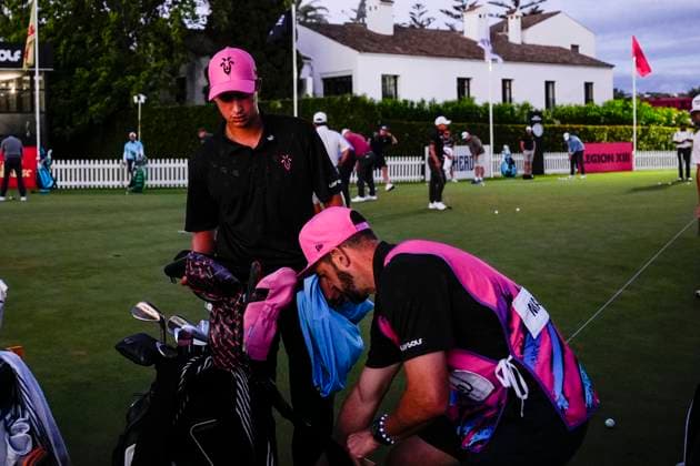July 12, 2025, Cadiz, Cadiz, SPAIN: Luis Masaveu of Rangegoat team looks on during day one resume game for weather yesterday of the LIV Golf Andalucia at Golf Club Royal of Valderrama on July 12, 2025 in Cadiz, Spain. Cadiz SPAIN - ZUMAa181 20250712_zaa_a181_007 Copyright: xJoaquinxCorcherox