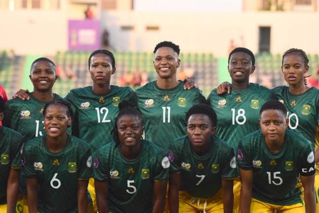 OUJDA, MOROCCO - JULY 11: South Africa during the 2025 Women s Africa Cup of Nations (WAFCON) match between Tanzania and South Africa at Honor Stadium on July 11, 2025 in Oujda, Morocco. (Photo by Seyi Victor Gallo Images Copyright: xx