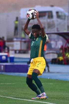 OUJDA, MOROCCO - JULY 11: Karabo Dhlamini of Bambanani Mbane of South Africa during the 2025 Women s Africa Cup of Nations (WAFCON) match between Tanzania and South Africa at Honor Stadium on July 11, 2025 in Oujda, Morocco. (Photo by Seyi Victor Gallo Images Copyright: xx