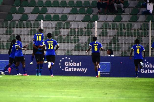 OUJDA, MOROCCO - JULY 11: Players Tanzania during the 2025 Women s Africa Cup of Nations (WAFCON) match between Tanzania and South Africa at Honor Stadium on July 11, 2025 in Oujda, Morocco. (Photo by Seyi Victor Gallo Images Copyright: xx