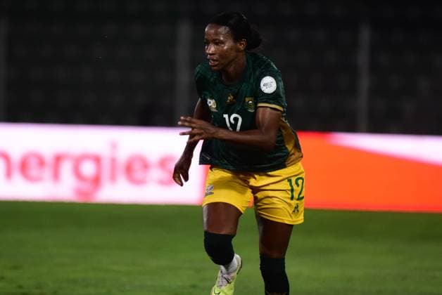 OUJDA, MOROCCO - JULY 11: Jermaine Seoposenwe of South Africa during the 2025 Women s Africa Cup of Nations (WAFCON) match between Tanzania and South Africa at Honor Stadium on July 11, 2025 in Oujda, Morocco. (Photo by Seyi Victor Gallo Images Copyright: xx