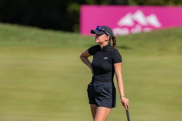 EVIAN-LES-BAINS, FRANCE - 11.07.2025: Nataliya Guseva (RUS) of The Amundi Evian Championship at the Evian Resort Golf Club on July 11, 2025 in Evian-les-Bains, France.
