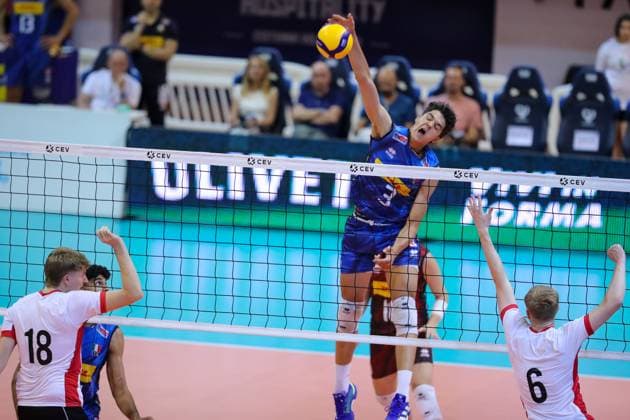 Manuel Zlatanov (Italy) during Men s U22 European Championship, EM, Europameisterschaft Qualification Tournament - Italy vs England, Events in Cisterna Latina, Italy, July 11 2025  Copyright: xLuigixMariani IPAxSportx xipa-agency.netx xx IPA_60289666 IPA_Agency_IPA60289666