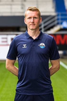 Goalkeeper coach Nico Burchert, SC Paderborn 2 Soccer Bundesliga portrait appointment 2 BL 2025 2026 official photo appointment SC Paderborn in the Home Deluxe Arena in Paderborn portrait, portrait, single picture, Germany, soccer, men, GER, 11 07 2025 Christian Schroedter