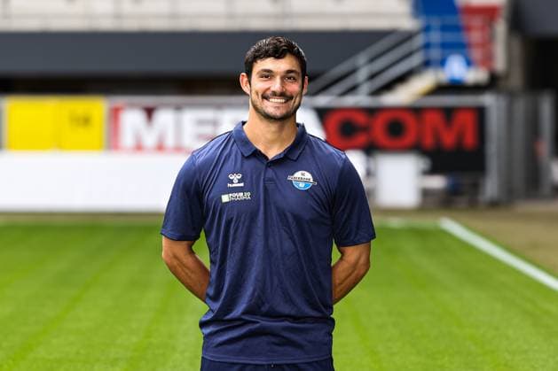 Athletic trainer Ruben Solis, SC Paderborn 2 Soccer Bundesliga portrait appointment 2 BL 2025 2026 official photo appointment SC Paderborn in the Home Deluxe Arena in Paderborn portrait, portrait, single picture, Germany, soccer, men, GER, 11 07 2025 Christian Schroedter