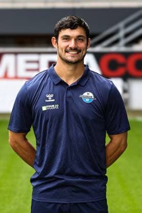 Athletic trainer Ruben Solis, SC Paderborn 2 Soccer Bundesliga portrait appointment 2 BL 2025 2026 official photo appointment SC Paderborn in the Home Deluxe Arena in Paderborn portrait, portrait, single picture, Germany, soccer, men, GER, 11 07 2025 Christian Schroedter