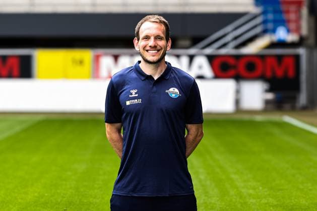 Rehab coach Andreas Herbstreit, SC Paderborn 2 Soccer Bundesliga portrait appointment 2 BL 2025 2026 official photo appointment SC Paderborn in the Home Deluxe Arena in Paderborn portrait, portrait, single picture, Germany, soccer, men, GER, 11 07 2025 Christian Schroedter