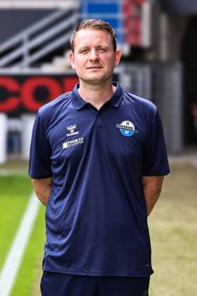 Physiotherapist Jakob Haunerland, SC Paderborn 2 Soccer Bundesliga portrait appointment 2 BL 2025 2026 official photo appointment SC Paderborn in the Home Deluxe Arena in Paderborn portrait, portrait, single picture, Germany, soccer, men, GER, 11 07 2025 Christian Schroedter
