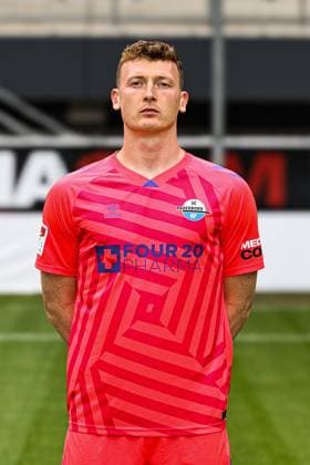Goalkeeper Markus Schubert, SC Paderborn 2 Soccer Bundesliga portrait appointment 2 BL 2025 2026 official photo appointment SC Paderborn in the Home Deluxe Arena in Paderborn portrait, portrait, single picture, Germany, soccer, men, GER, 11 07 2025 Christian Schroedter