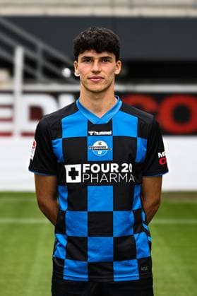Marco Wörner, SC Paderborn 2 Soccer Bundesliga portrait appointment 2 BL 2025 2026 official photo appointment SC Paderborn in the Home Deluxe Arena in Paderborn portrait, portrait, single picture, Germany, soccer, men, GER, 11 07 2025 Christian Schroedter