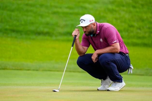 July 12, 2025, Cadiz, Cadiz, SPAIN: Jon Rahm of Legion XIII team looks on during day one resume game for weather yesterday of the LIV Golf Andalucia at Golf Club Royal of Valderrama on July 12, 2025 in Cadiz, Spain. Cadiz SPAIN - ZUMAa181 20250712_zaa_a181_018 Copyright: xJoaquinxCorcherox