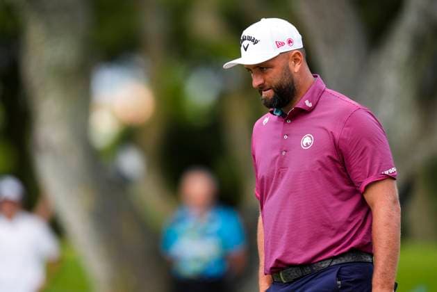 July 12, 2025, Cadiz, Cadiz, SPAIN: Jon Rahm of Legion XIII team looks on during day one resume game for weather yesterday of the LIV Golf Andalucia at Golf Club Royal of Valderrama on July 12, 2025 in Cadiz, Spain. Cadiz SPAIN - ZUMAa181 20250712_zaa_a181_021 Copyright: xJoaquinxCorcherox