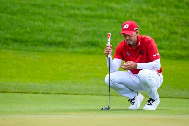 July 12, 2025, Cadiz, Cadiz, SPAIN: Sergio Garcia of Fireball team looks on during day one resume game for weather yesterday of the LIV Golf Andalucia at Golf Club Royal of Valderrama on July 12, 2025 in Cadiz, Spain. Cadiz SPAIN - ZUMAa181 20250712_zaa_a181_026 Copyright: xJoaquinxCorcherox