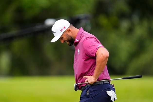 July 12, 2025, Cadiz, Cadiz, SPAIN: Jon Rahm of Legion XIII team looks on during day one resume game for weather yesterday of the LIV Golf Andalucia at Golf Club Royal of Valderrama on July 12, 2025 in Cadiz, Spain. Cadiz SPAIN - ZUMAa181 20250712_zaa_a181_027 Copyright: xJoaquinxCorcherox