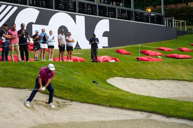 July 12, 2025, Cadiz, Cadiz, SPAIN: Jon Rahm of Legion XIII team in actions during day one resume game for weather yesterday of the LIV Golf Andalucia at Golf Club Royal of Valderrama on July 12, 2025 in Cadiz, Spain. Cadiz SPAIN - ZUMAa181 20250712_zaa_a181_028 Copyright: xJoaquinxCorcherox