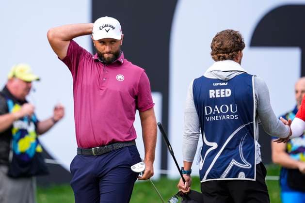 July 12, 2025, Cadiz, Cadiz, SPAIN: Jon Rahm of Legion XIII team looks on during day one resume game for weather yesterday of the LIV Golf Andalucia at Golf Club Royal of Valderrama on July 12, 2025 in Cadiz, Spain. Cadiz SPAIN - ZUMAa181 20250712_zaa_a181_029 Copyright: xJoaquinxCorcherox