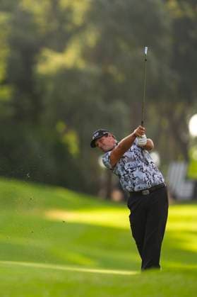 July 12, 2025, Cadiz, Cadiz, SPAIN: Patrick Reed of Aces team in actions during day one resume game for weather yesterday of the LIV Golf Andalucia at Golf Club Royal of Valderrama on July 12, 2025 in Cadiz, Spain. Cadiz SPAIN - ZUMAa181 20250712_zaa_a181_041 Copyright: xJoaquinxCorcherox
