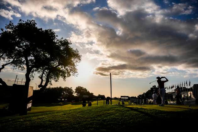 July 12, 2025, Cadiz, Cadiz, SPAIN: David Puig of Fireball team in actions during day one resume game for weather yesterday of the LIV Golf Andalucia at Golf Club Royal of Valderrama on July 12, 2025 in Cadiz, Spain. Cadiz SPAIN - ZUMAa181 20250712_zaa_a181_033 Copyright: xJoaquinxCorcherox