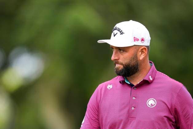 July 12, 2025, Cadiz, Cadiz, SPAIN: Jon Rahm of Legion XIII team looks on during day one resume game for weather yesterday of the LIV Golf Andalucia at Golf Club Royal of Valderrama on July 12, 2025 in Cadiz, Spain. Cadiz SPAIN - ZUMAa181 20250712_zaa_a181_044 Copyright: xJoaquinxCorcherox