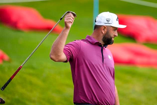 July 12, 2025, Cadiz, Cadiz, SPAIN: Jon Rahm of Legion XIII team looks on during day one resume game for weather yesterday of the LIV Golf Andalucia at Golf Club Royal of Valderrama on July 12, 2025 in Cadiz, Spain. Cadiz SPAIN - ZUMAa181 20250712_zaa_a181_056 Copyright: xJoaquinxCorcherox