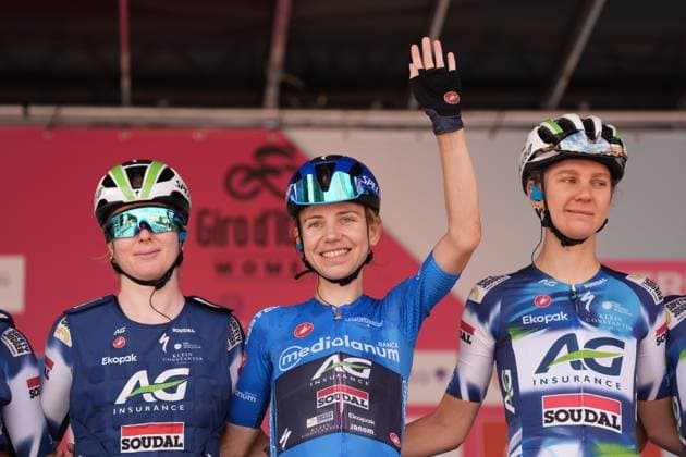 Fdj-Suez™s Muzic Evita during the 7th stage of the Giro d™Italia Women, from Fermignano to Monte Nerone, Italy Saturday, July 12, 2025. - cycling .  Copyright: xMassimoxPaolone LaPressex