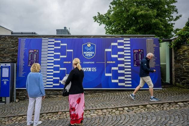 250712 The Playoff tree of WTA 125 Nordea Open on July 12, 2025 in Bastad Photo Mathilda Schuler BILDBYRAN kod MA MA0844 tennis wta 125 nordea open double final women bbeng audience playoff tree  Copyright: MATHILDAxSCHULER BB250712MA006