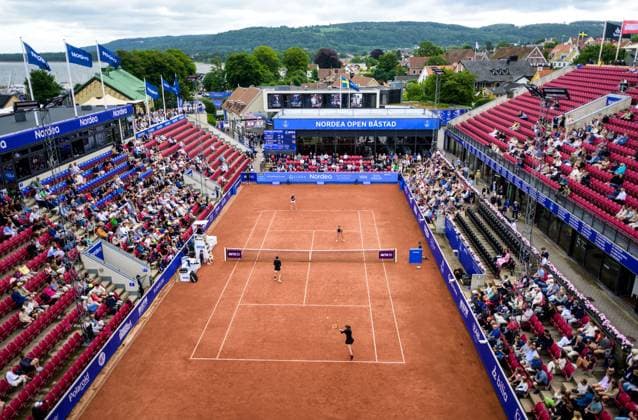 250712 General view of centre court during the double final of Nordea Open on July 12, 2025 in Bastad Photo Mathilda Schuler BILDBYRAN kod MA MA0844 tennis wta 125 nordea open dubbelfinal dam bbeng  Copyright: MATHILDAxSCHULER BB250712MA010