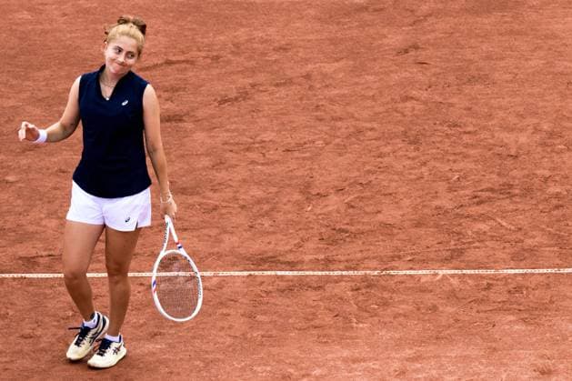 250712 Berfu Cengiz of Turkey looks dejected during the double final of Nordea Open on July 12, 2025 in Bastad Photo Mathilda Schuler BILDBYRAN kod MA MA0844 tennis wta 125 nordea open dubbelfinal dam bbeng depp  Copyright: MATHILDAxSCHULER BB250712MA013