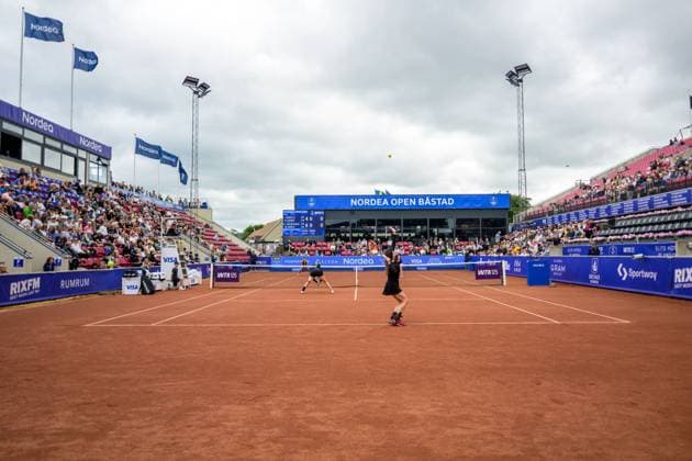 250712 Jesika Maleckova of Czech Republic and Miriam Skoch of Czech Republic during the double final of Nordea Open on July 12, 2025 in Bastad Photo Mathilda Schuler BILDBYRAN kod MA MA0844 tennis wta 125 nordea open dubbelfinal dam bbeng  Copyright: MATHILDAxSCHULER BB250712MA015