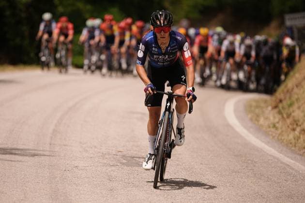 Fdj-Suez™s Gery CÃ lia during the 7th stage of the Giro d™Italia Women, from Fermignano to Monte Nerone, Italy Saturday, July 12, 2025. - cycling .  Copyright: xMarcoxAlpozzi LaPressex