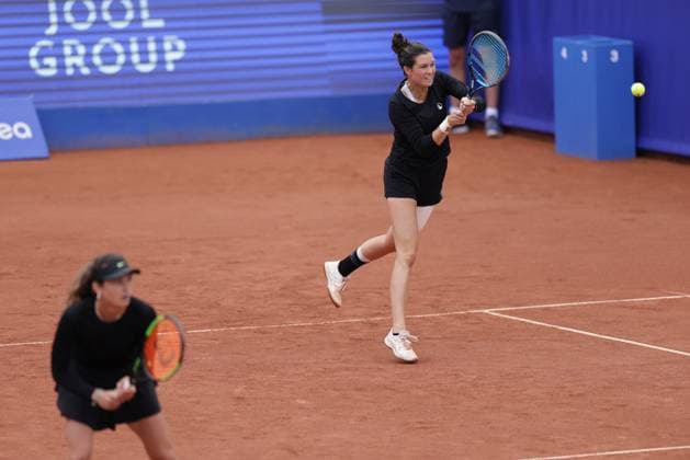 BASTAD, SWEDEN 20250712 Miriam Skoch and Jesika Maleckova, Czech Republic, during Saturdays womens doubles final at the Nordea Open tennis tournament in Bastad BASTAD SWEDEN x9200x  Copyright: xBjörnxLarssonxRosvall TTx NORDEA OPEN 2025