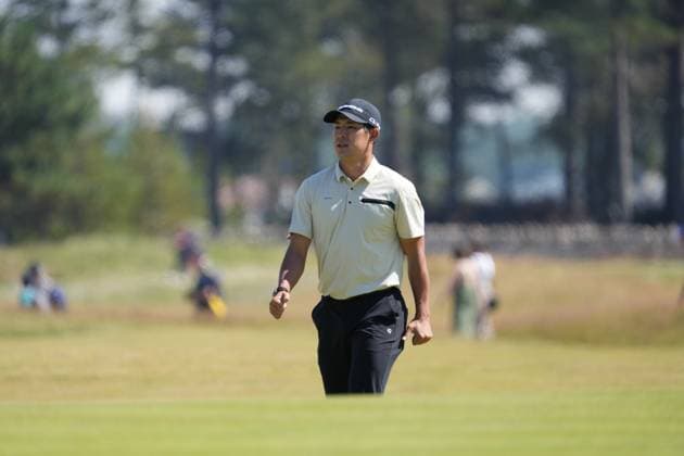 keita Nakajima (JPN) on 5th hole during the 3rd Round of the Genesis Scottish Open Golf Championship. Genesis Scottish Open, Day 3, Golf, Renaissance Club, North Berwick, Scotland, UK - 12 Jul 2025North Berwick Scotland United Kingdom EDITORIAL USE ONLY No use with unauthorised audio, video, data, fixture lists, club league logos or live services. Online in-match use limited to 120 images, no video emulation. No use in betting, games or single club league player publications. Copyright: xStuartxWallace Shutterstockx 15393029a