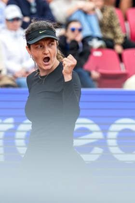 250712 Jesika Maleckova of Czech Republic celebrates after the double final of Nordea Open on July 12, 2025 in Bastad Photo Mathilda Schuler BILDBYRAN kod MA MA0844 tennis wta 125 nordea open dubbelfinal dam bbeng jubel  Copyright: MATHILDAxSCHULER BB250712MA039