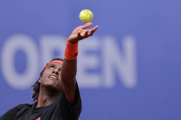 BASTAD, SWEDEN 20250712 Mikael Ymer trains on Saturday ahead of the Nordea Open mens tennis tournament in Bastad BASTAD SWEDEN x9200x  Copyright: xBjörnxLarssonxRosvall TTx NORDEA OPEN 2025