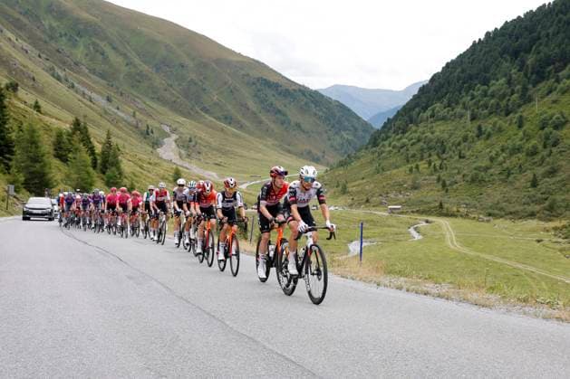 CYCLING - Tour of Austria 2025 KUEHTAI,AUSTRIA,12.JUL.25 - CYCLING - Tour of Austria, stage 3, Innsbruck - Kuehtai. Image shows peloton.  GEPAxpictures xMichaelxKristen