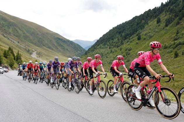CYCLING - Tour of Austria 2025 KUEHTAI,AUSTRIA,12.JUL.25 - CYCLING - Tour of Austria, stage 3, Innsbruck - Kuehtai. Image shows peloton.  GEPAxpictures xMichaelxKristen