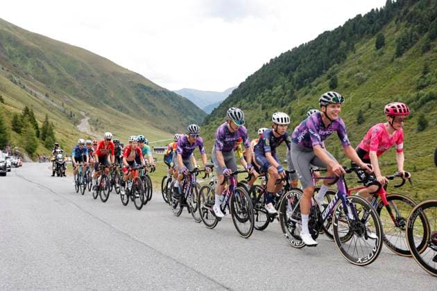 CYCLING - Tour of Austria 2025 KUEHTAI,AUSTRIA,12.JUL.25 - CYCLING - Tour of Austria, stage 3, Innsbruck - Kuehtai. Image shows peloton.  GEPAxpictures xMichaelxKristen
