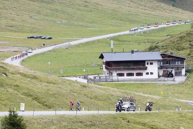 CYCLING - Tour of Austria 2025 KUEHTAI,AUSTRIA,12.JUL.25 - CYCLING - Tour of Austria, stage 3, Innsbruck - Kuehtai. Image shows an overview of the track.  GEPAxpictures xMichaelxKristen