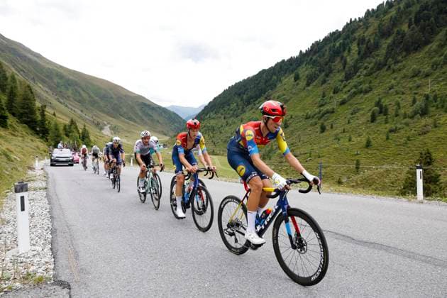 CYCLING - Tour of Austria 2025 KUEHTAI,AUSTRIA,12.JUL.25 - CYCLING - Tour of Austria, stage 3, Innsbruck - Kuehtai. Image shows peloton.  GEPAxpictures xMichaelxKristen