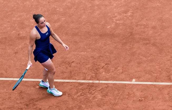 250712 Katarzyna Kawa of Poland looks dejected during the singles final of Nordea Open on July 12, 2025 in Bastad Photo Mathilda Schuler BILDBYRAN kod MA MA0844 tennis wta 125 nordea open singelfinal dam bbeng depp  Copyright: MATHILDAxSCHULER BB250712MA050