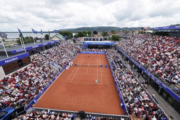 BASTAD, SWEDEN 20250712 Katarzyna Kawa, Poland, against Elisabetta Cocciaretto, Italy, during Saturdays womens singles final at the Nordea Open tennis tournament in Bastad BASTAD SWEDEN x9200x  Copyright: xBjörnxLarssonxRosvall TTx NORDEA OPEN 2025