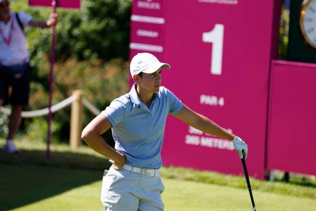 EVIAN-LES-BAINS, FRANCE - 12.07.2025: Dewi Weber (NED) of The Amundi Evian Championship at the Evian Resort Golf Club on July 12, 2025 in Evian-les-Bains, France.