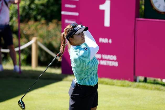 EVIAN-LES-BAINS, FRANCE - 12.07.2025: Soo Bin Joo (KOR) of The Amundi Evian Championship at the Evian Resort Golf Club on July 12, 2025 in Evian-les-Bains, France.
