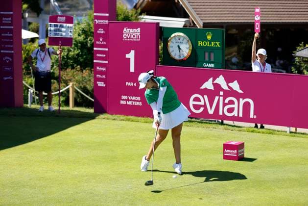 EVIAN-LES-BAINS, FRANCE - 12.07.2025: Clarisa Temelo (MEX) of The Amundi Evian Championship at the Evian Resort Golf Club on July 12, 2025 in Evian-les-Bains, France.