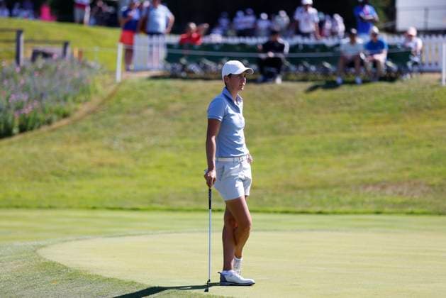 EVIAN-LES-BAINS, FRANCE - 12.07.2025: Dewi Weber (NED) of The Amundi Evian Championship at the Evian Resort Golf Club on July 12, 2025 in Evian-les-Bains, France.