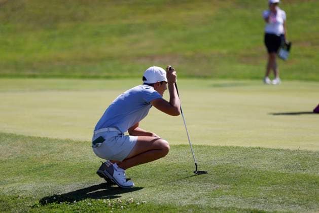 EVIAN-LES-BAINS, FRANCE - 12.07.2025: Dewi Weber (NED) of The Amundi Evian Championship at the Evian Resort Golf Club on July 12, 2025 in Evian-les-Bains, France.