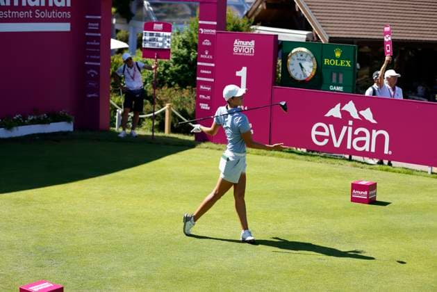 EVIAN-LES-BAINS, FRANCE - 12.07.2025: Dewi Weber (NED) of The Amundi Evian Championship at the Evian Resort Golf Club on July 12, 2025 in Evian-les-Bains, France.
