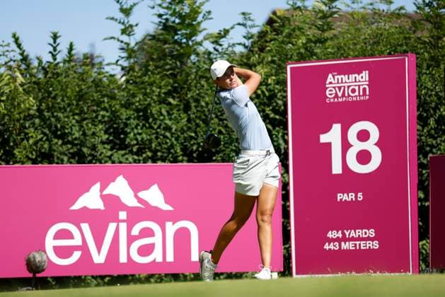 EVIAN-LES-BAINS, FRANCE - 12.07.2025: Dewi Weber (NED) of The Amundi Evian Championship at the Evian Resort Golf Club on July 12, 2025 in Evian-les-Bains, France.