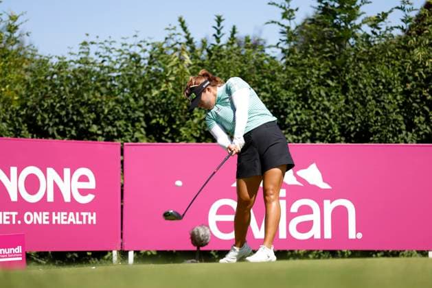 EVIAN-LES-BAINS, FRANCE - 12.07.2025: Soo Bin Joo (KOR) of The Amundi Evian Championship at the Evian Resort Golf Club on July 12, 2025 in Evian-les-Bains, France.