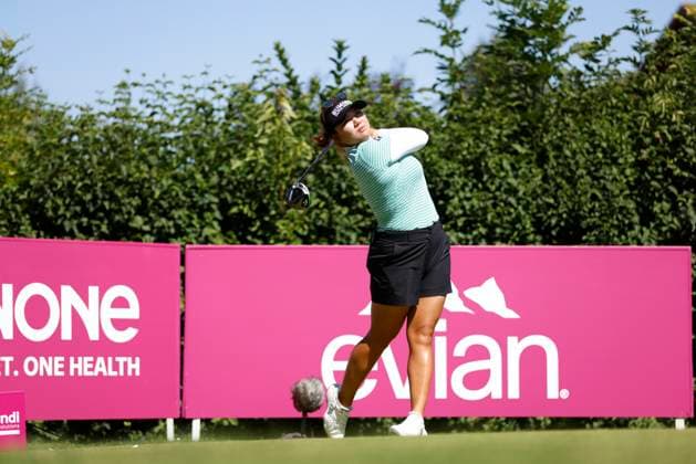 EVIAN-LES-BAINS, FRANCE - 12.07.2025: Soo Bin Joo (KOR) of The Amundi Evian Championship at the Evian Resort Golf Club on July 12, 2025 in Evian-les-Bains, France.